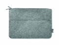 RPET felt zipped laptop bag, Grey