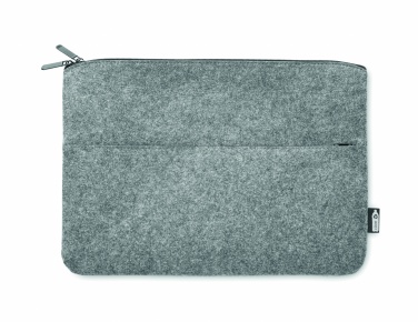 Logotrade advertising products photo of: RPET felt zipped laptop bag