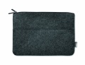 RPET felt zipped laptop bag, Stone Grey