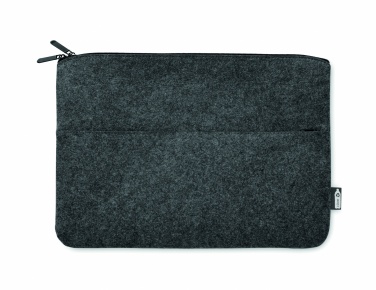 Logo trade promotional merchandise picture of: RPET felt zipped laptop bag