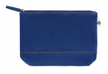 Logo trade business gift photo of: Recycled denim cosmetic pouch