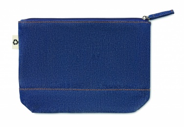 Logo trade business gift photo of: Recycled denim cosmetic pouch