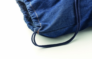 Logotrade corporate gift picture of: Recycled denim drawstring bag