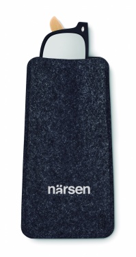 Logo trade corporate gifts picture of: RPET felt glasses case