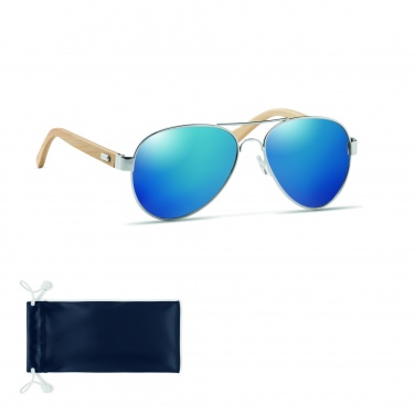 Logotrade advertising products photo of: Bamboo sunglasses in pouch TARTU