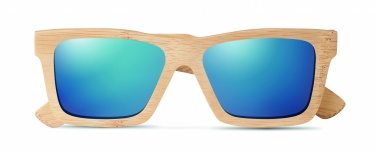 Logo trade promotional gifts picture of: Sunglasses and case in bamboo KEILA