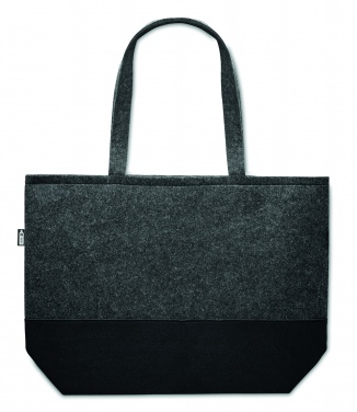 Logo trade corporate gifts image of: RPET felt shopping bag