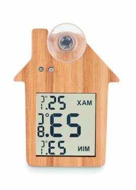 Logotrade corporate gift image of: Bamboo weather station HISA