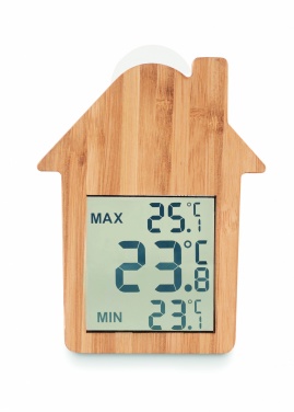 Logotrade promotional merchandise picture of: Bamboo weather station HISA