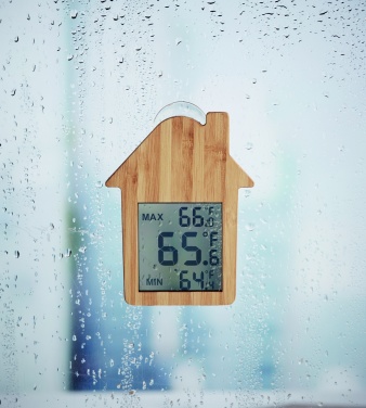 Logotrade corporate gifts photo of: Bamboo weather station HISA