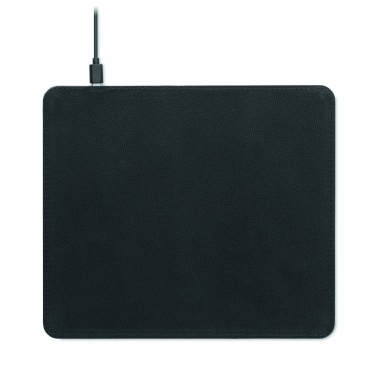 Logo trade business gifts image of: Cork mouse mat charger 15W