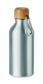 Aluminium bottle 400 ml, Matt Silver