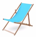 Beach chair in wood, Turquoise