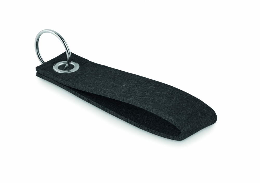 Logo trade promotional gifts picture of: RPET felt key ring Hämeenlinna