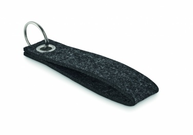 Logo trade corporate gifts image of: RPET felt key ring Hämeenlinna