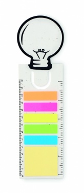 Logo trade promotional gift photo of: Seed paper bookmark w/memo pad