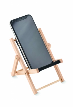 Logo trade corporate gift photo of: Deckchair-shaped phone stand