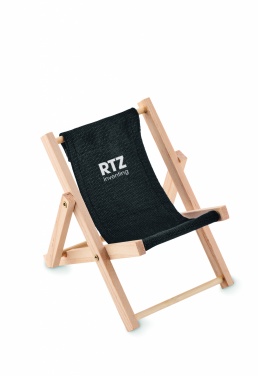 Logo trade promotional item photo of: Deckchair-shaped phone stand