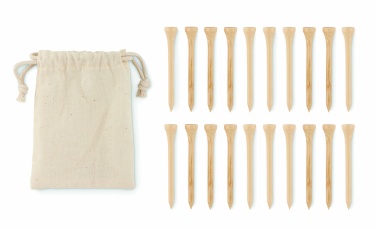 Logotrade promotional item picture of: 20 bamboo golf tees set