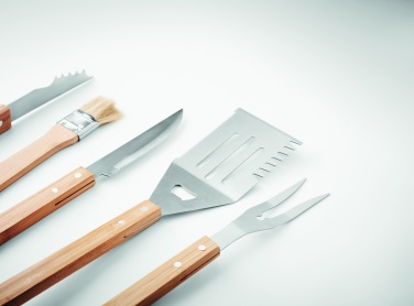 Logo trade promotional item photo of: 5 Barbecue tools in pouch