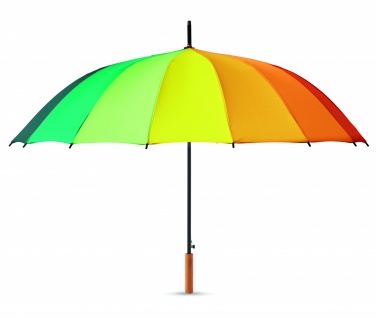 Logo trade promotional merchandise image of: 27 inch rainbow umbrella