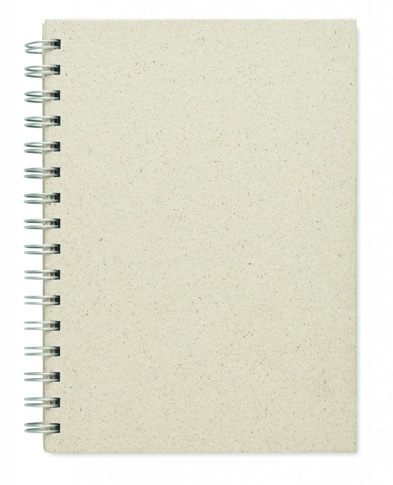 Logo trade advertising products picture of: A5 grass notebook 80 lined