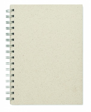 Logo trade promotional items image of: A5 grass notebook 80 lined