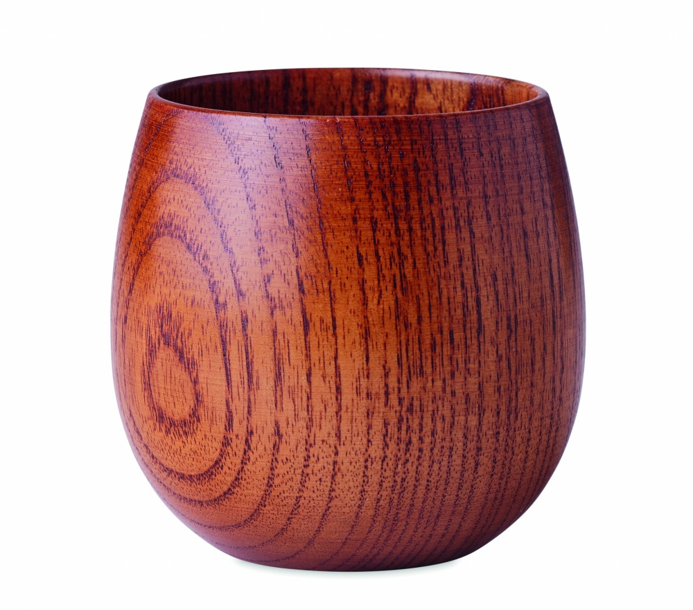 Logo trade promotional giveaway photo of: Oak wooden mug 250 ml