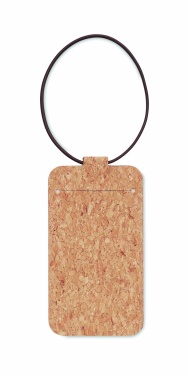 Logo trade promotional giveaways image of: Cork luggage tag