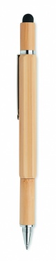 Logotrade promotional product image of: Spirit level pen in bamboo