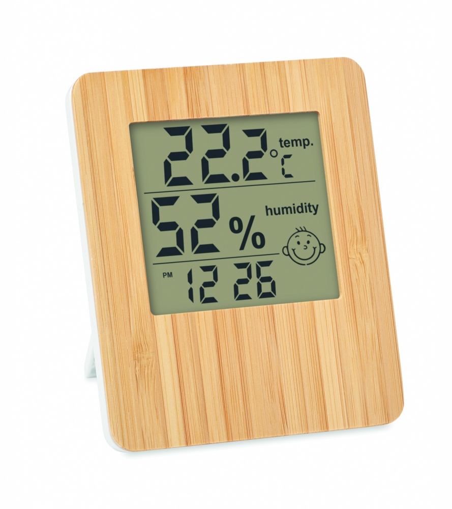 Logotrade advertising product image of: Bamboo weather station