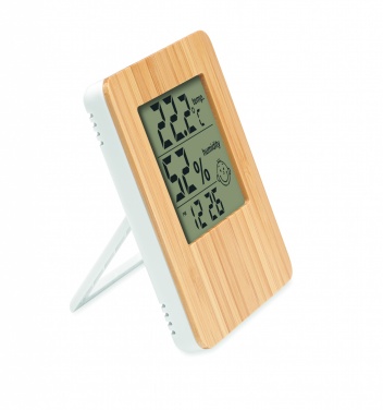 Logotrade promotional gift image of: Bamboo weather station