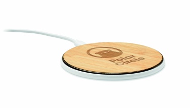 Logotrade promotional gift picture of: Bamboo wireless charger 10W