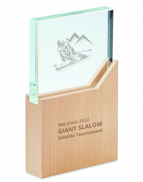 Logo trade business gifts image of: Award plaque