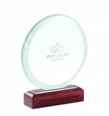 Logotrade business gift image of: Round award plaque