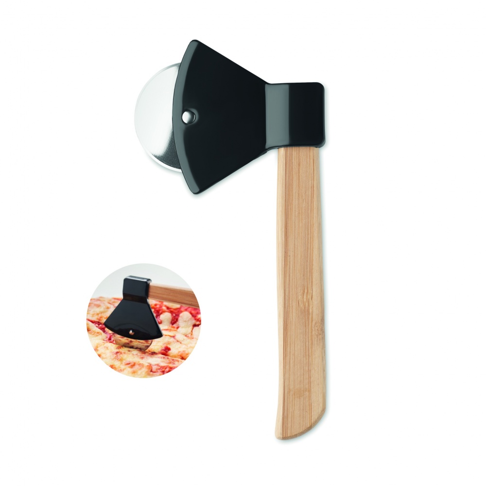 Logotrade business gift image of: Pizza cutter bamboo handle