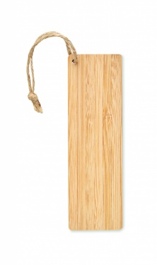 Logo trade promotional giveaways image of: Bamboo bookmark