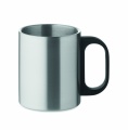 Double wall mug 300 ml, Matt Silver