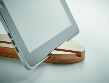 Logotrade promotional item picture of: Bamboo tablet/smartphone stand