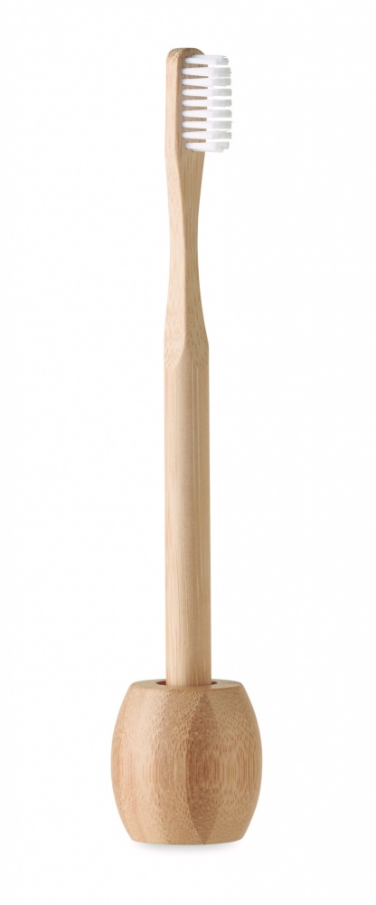 Logotrade promotional giveaways photo of: Bamboo tooth brush with stand