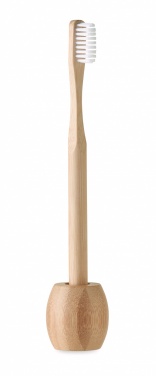 Logotrade corporate gift picture of: Bamboo tooth brush with stand