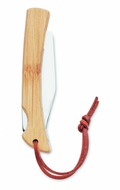 Logotrade advertising product image of: Foldable knife in bamboo