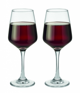 Logo trade promotional gift photo of: Set of 2 wine glasses