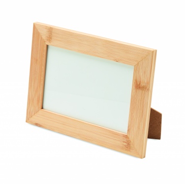 Logo trade promotional merchandise image of: Bamboo photo frame