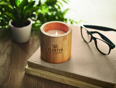 Logo trade promotional gifts picture of: Plant based wax candle 160 gr