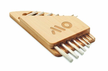 Logotrade promotional gifts photo of: Hex key set in bamboo