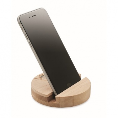 Logo trade promotional gifts picture of: Birch Wood phone stand