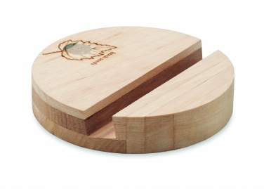 Logo trade promotional item photo of: Birch Wood phone stand