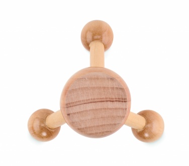 Logo trade promotional items image of: Hand held massager in wood