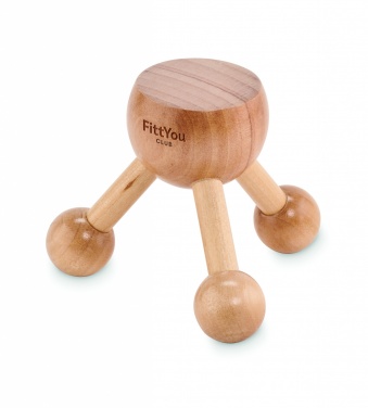 Logo trade promotional products picture of: Hand held massager in wood